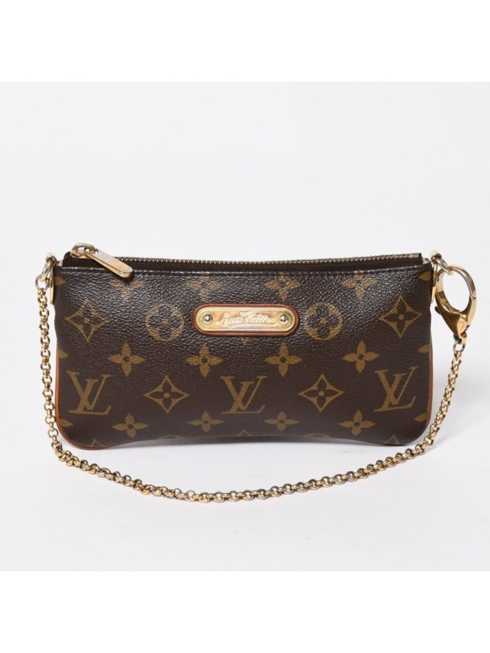 Louis Vuitton Pochette Mirror MM Chain Bag Monogram Brown